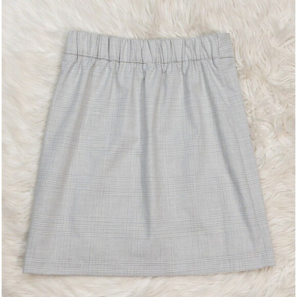 Rachel Zoe Womens Gray Plaid Mini Skirt Light Gray Fully Lined Skirt NWOT SZ XS - Picture 9 of 11